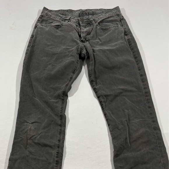 James Perse Canvas 5 Pocket Pants Mens Gray Button Fly Slim Straight Sz 30 USA - Picture 2 of 14